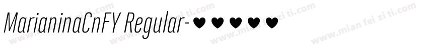 MarianinaCnFY Regular字体转换